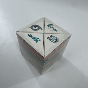 FLORIDA MARLINS 1993 INAUGURAL SEASON SHADOW BOX FOTOBALL OF JOE ROBBIE STADIUM